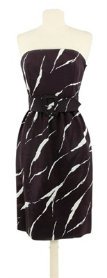 Lot 147 - Givenchy Black and White Strapless Dress...