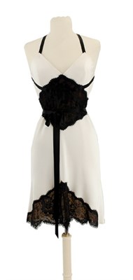 Lot 149 - Bill Blass Creme and Black Slip Dress American,...