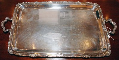 Lot 442 - Camusso Peruvian Silver Two-Handle Tea Tray...