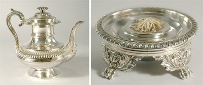 Lot 561 - George IV and William IV Silver Hot Water...