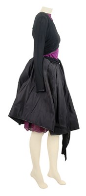 Lot 150 - Beene Black Silk Cocktail Dress American,...