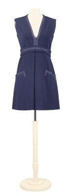 Lot 74 - Beene Navy Mini Dress American, 1960s Wool...