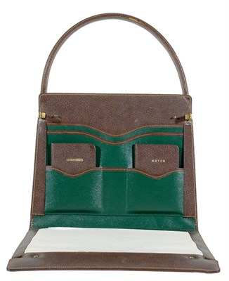 Lot 291 - Gucci Pigskin Writing Travel Handbag Italian,...