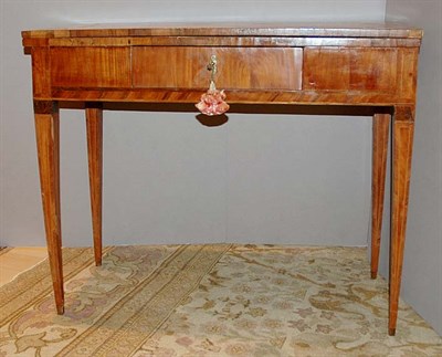 Lot 523 - Italian Neoclassical Inlaid Walnut Games Table...