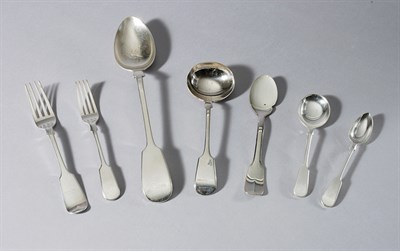Lot 218 - English Silver Plated Partial Flatware Service...