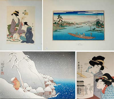 Lot 660A - Group of Eight Japanese Reproduction Woodblock...