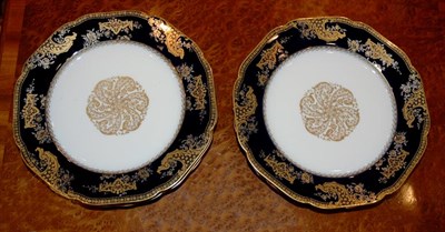 Lot 415 - Set of Six Limoges Porcelain Dessert Plates