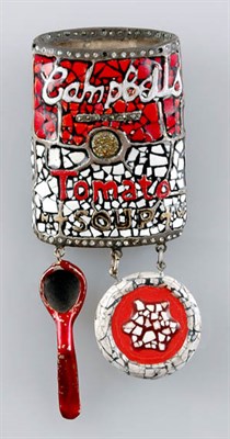 Lot 243 - Artisanal Campbells Tomato Soup Pin Red and...
