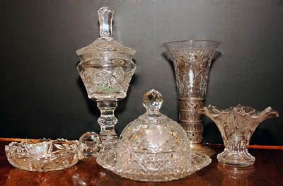 Lot 388 - Group of American Brilliant Period Cut Glass...