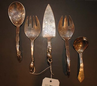 Lot 247 - Group of Georg Jensen Sterling Silver Flatware...
