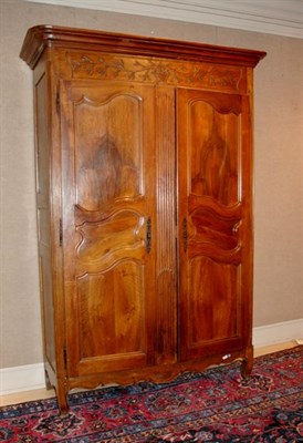 Lot 445 - Provincial Louis XV Walnut Armoire 18th...