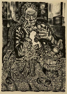 Lot 4133 - Ivan Le Lorraine Albright SELF PORTRAIT AT 55...