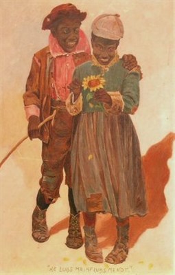 Lot 2104 - American School Early 20th century YOUNG LOVE...