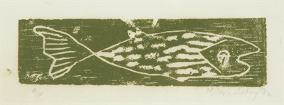 Lot 4142 - Milton Avery FISH (L. 41) Woodcut printed in...