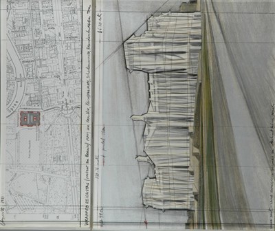 Lot 1059 - Christo Bulgarian, b.1935 WRAPPED REICHSTAG...