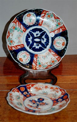 Lot 4218 - Two Imari Porcelain Plates Diameter of larger...
