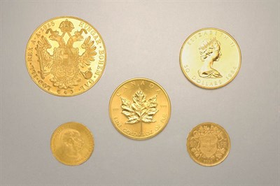 Lot 1248 - Five Gold Coins