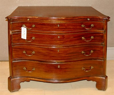 Lot 510 - George III Mahogany Chest of Drawers The...