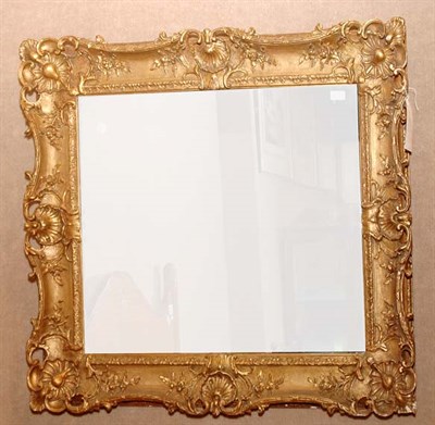 Lot 314 - Rococo Style Gilt -Wood Mirror Height 35 1/2...