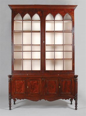 Lot 2246 - Federal Mahogany Secretary Bookcase New...