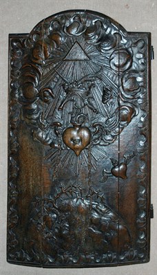 Lot 339 - Continental Baroque Carved Oak Panel Early...