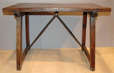 Lot 377 - Continental Baroque Walnut Side Table The...