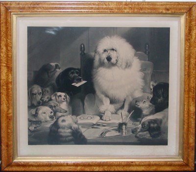 Lot 4079 - After Sir Edwin Landseer LAYING DOWN THE LAW...