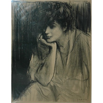 Lot 84 - Albert De Belleroche CONTEMPLATION Lithograph,...