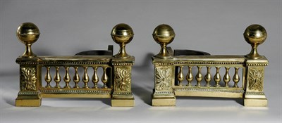 Lot 3337 - Pair of Louis XVI Style Gilt-Bronze Balustrade-...