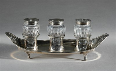 Lot 377 - George III Silver Inkstand Robert Hennel,...