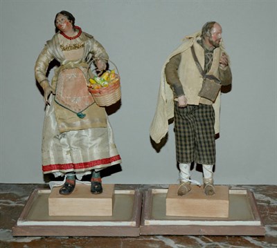 Lot 282 - Two Italian Terra Cotta Creche Figures Naples,...