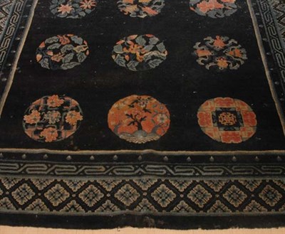 Lot 660 - Chinese Rug China, circa 1900 Twelve circular...