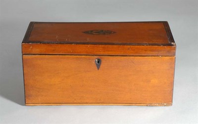 Lot 403 - George III Inlaid Mahogany Tea Caddy Early...