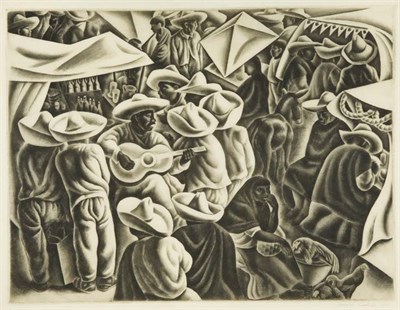 Lot 4186 - Howard Cook FIESTA (DUFFY 173) Etching and...