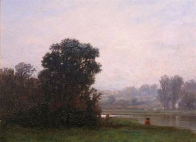 Lot 1189 - John Joseph Enneking 1841-1916 A FOGGY MORNING...