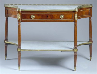 Lot 422 - Louis XVI Brass Mounted Mahogany Console...
