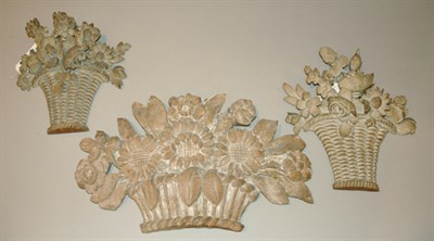 Lot 414 - Group of Three Louis XVI Carved and Painted...