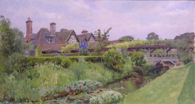 Lot 1208 - William Trost Richards 1833-1905 TONGLEY MANOR,...