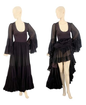 Lot 113 - Giorgio Sant 'Angelo Black Nylon Dress...