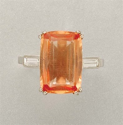 Lot 1151 - Topaz and Diamond Ring