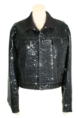 Lot 126 - Gaultier Sequined Man's Bomber Jacket French,...