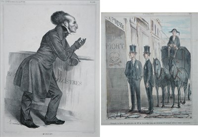Lot 93 - Honore Daumier MR. JOLIV; PRENANT LE TITRE DES...