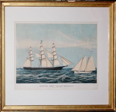 Lot 1091 - Currier & Ives, publishers CLIPPER SHIP "OCEAN...