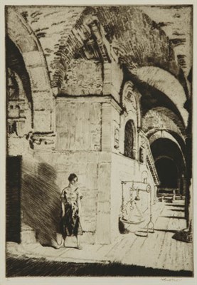 Lot 4211 - William Russell Flint A RENDEZVOUS, VICENZA;...