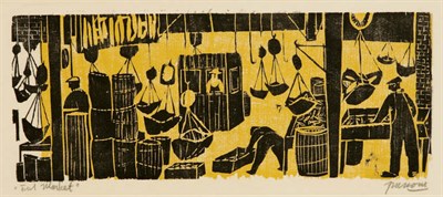 Lot 4214 - Antonio Frasconi THE DOG AND THE CROCODILE;...