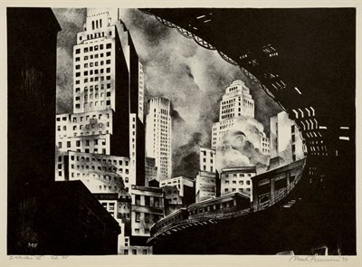Lot 4224 - Mark Freeman 2ND AVE. EL Lithograph, 1933,...