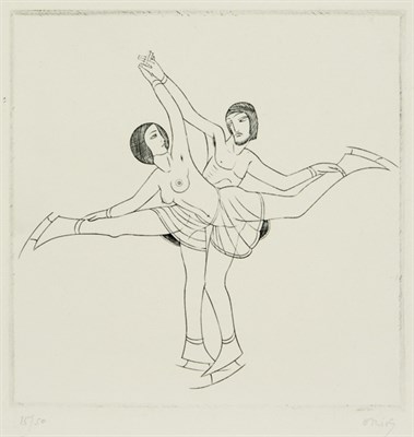 Lot 310 - Eric Gill LEDA; THE SKATERS; ON MY BED AT...