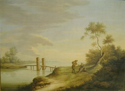 Lot 55 - Dutch School 19th Century LANDSCAPE WITH...