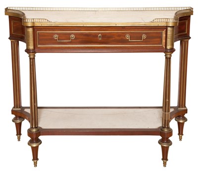 Lot 631 - Louis XVI Brass Mounted Mahogany Console...