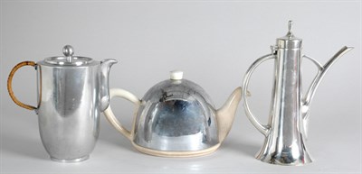 Lot 156 - Silver Plated Cocktail Shaker; Together with...